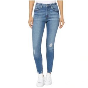 ✨KENSIE VINTAGE LUXE✨ The Ultimate High Rise Raw Hem Skinny Jeans - [Size 8/29]
